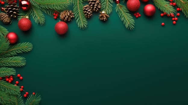 Christmas fir branch background photo