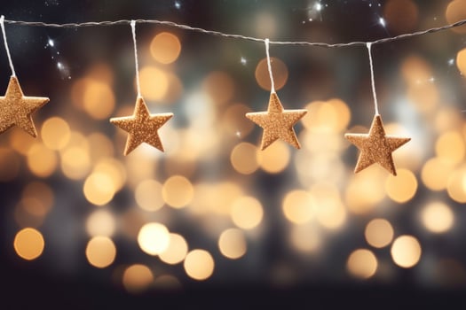 Christmas lights background photo