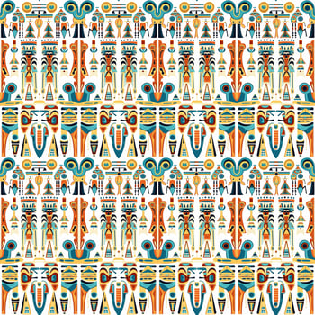 seamless Pattern with lines of ancient Egypt photo