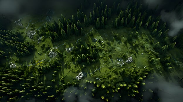 Daylight Forest Canopy - Generated AI Photography photo