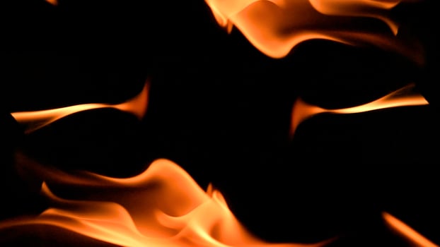 fire background burning flame frame on a black background photo
