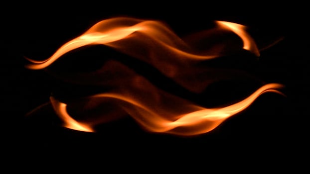 fire background burning flame frame on a black background photo