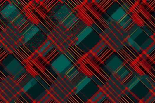 Tartan Seamless Pattern. Ai generative photo