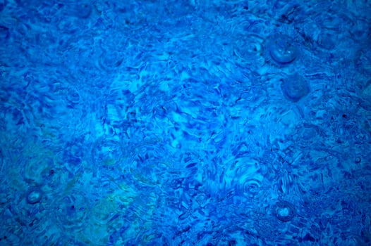 blue abstract background with water droplets photo