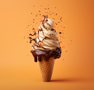 Ice cream background photo