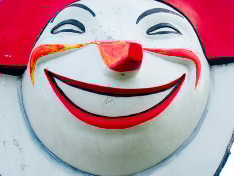 details of the masks of the carnival of Viareggio photo