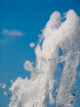 the water games of a fountain photo