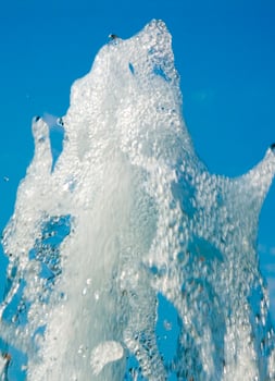 the water games of a fountain photo