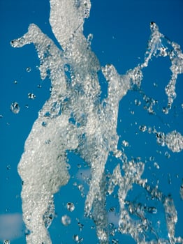 the water games of a fountain photo