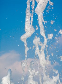 the water games of a fountain photo