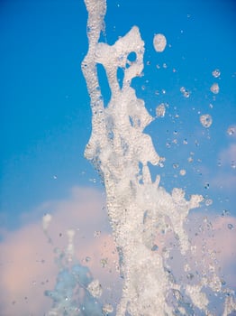 the water games of a fountain photo