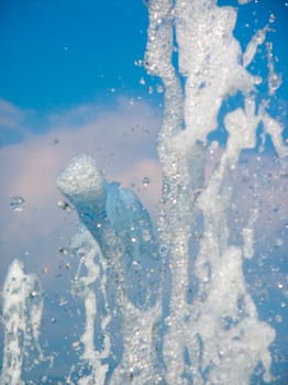 the water games of a fountain photo