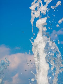 the water games of a fountain photo