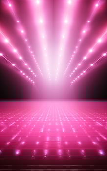 Ai generative backdrop With Illumination Of pink Spotlights For Flyers realistic image, ultra hd, high design photo