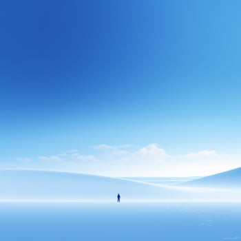 blue Minimalist wallpaper photo