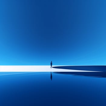 blue Minimalist wallpaper photo