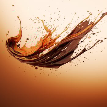 brown color splash photo