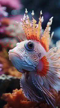 unique fish on coral reefs photo