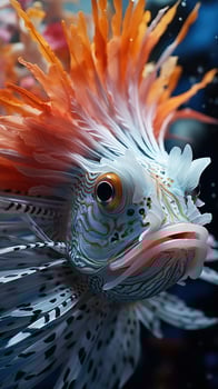 unique fish on coral reefs photo