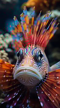 unique fish on coral reefs photo