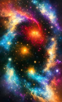 Abstract background, wallpaper that mimics the texture of a nebula in space. AI genareted photo