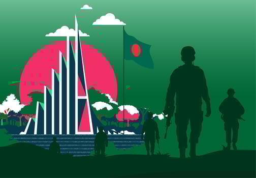 bangladesh victory day Background Design photo