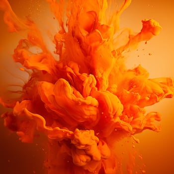 orange color splash photo