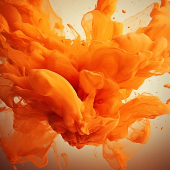orange color splash photo