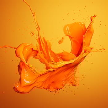 orange color splash photo