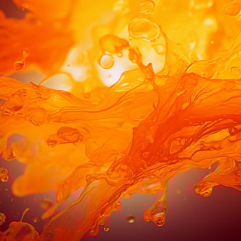 orange color splash photo