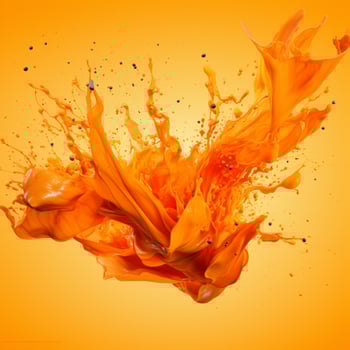 orange color splash photo