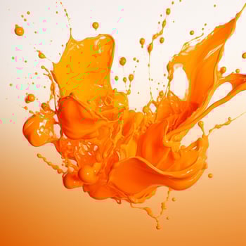 orange color splash photo