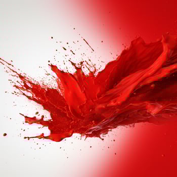 red color splash photo