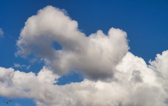 Dramatic Clouds and Sky over the Luton City of England UK. photo
