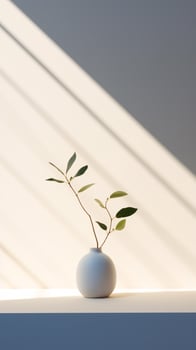 The essence of minimalism illuminated by natural light highlighting the power of simplicity and negative space AI Generative photo