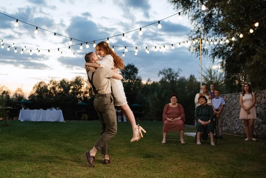the first wedding dance of the bride and groom photo