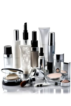 cosmetic beauty products. Generative AI photo