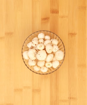 Makhana, also known as lotus seeds or fox nuts photo