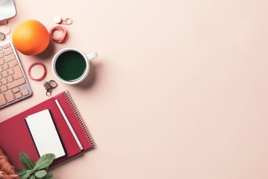 Working desk background photo