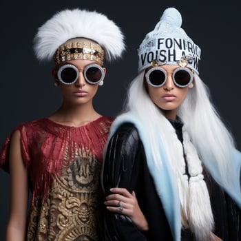 Fashion wallpaper on dark background photo