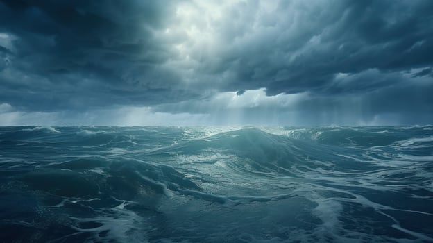 Storm at sea photo