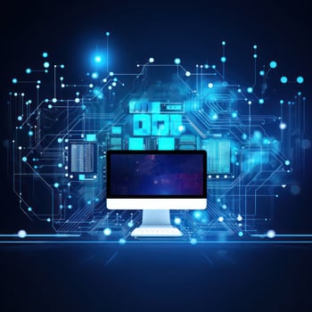 Abstract technology background photo