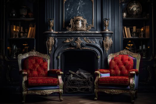 Luxury Christmas interior photo