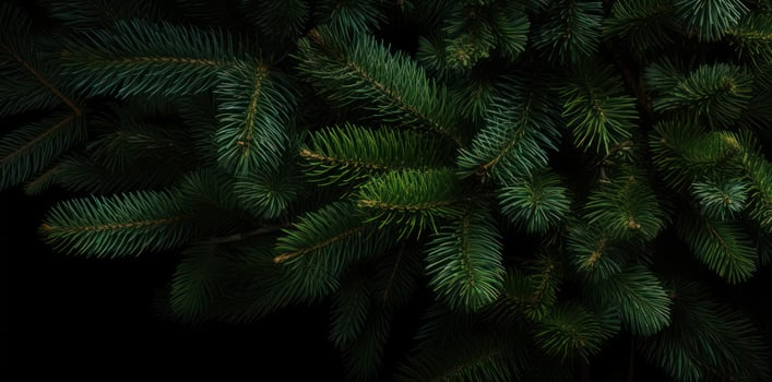 Green fir background photo