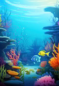 Beautiful reef oasis illustration photo