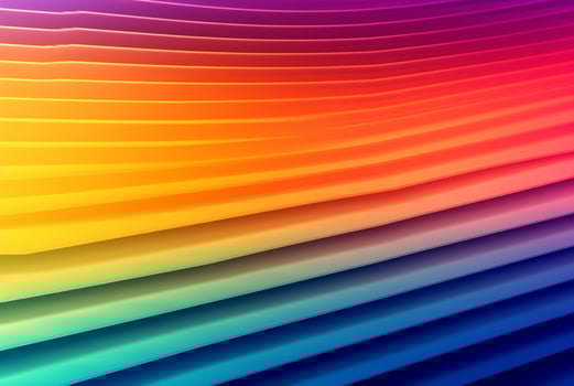 Ultra Wide Bright Striped Gradient background. generative ai photo