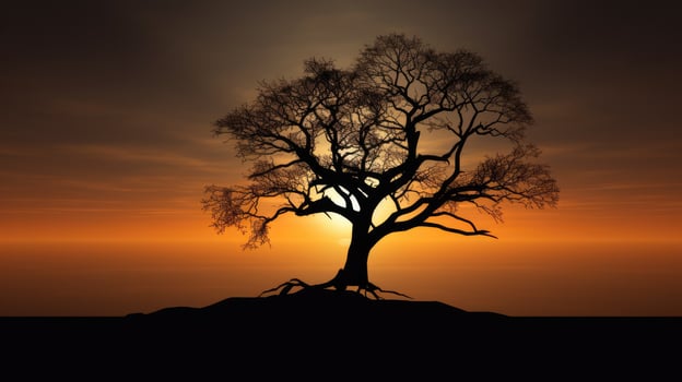 outline of a tree photo