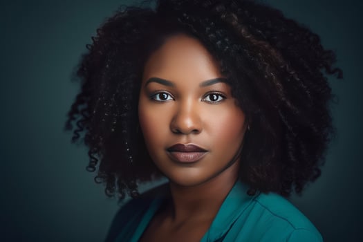 Afro american woman. Generate Ai photo