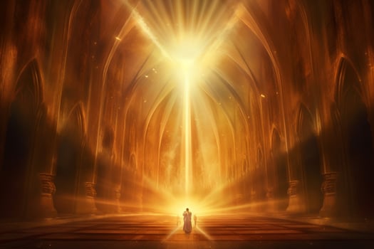 A radiant beam of light that illuminates the world photo