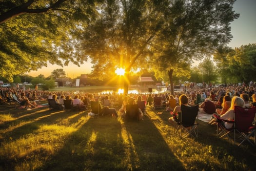 An outdoor summer concert photo